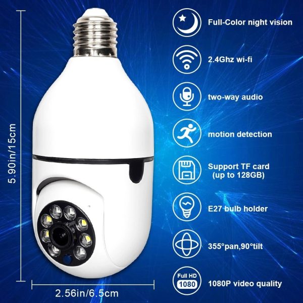 SMART WIFI BULB CAMERA (1080P)📷